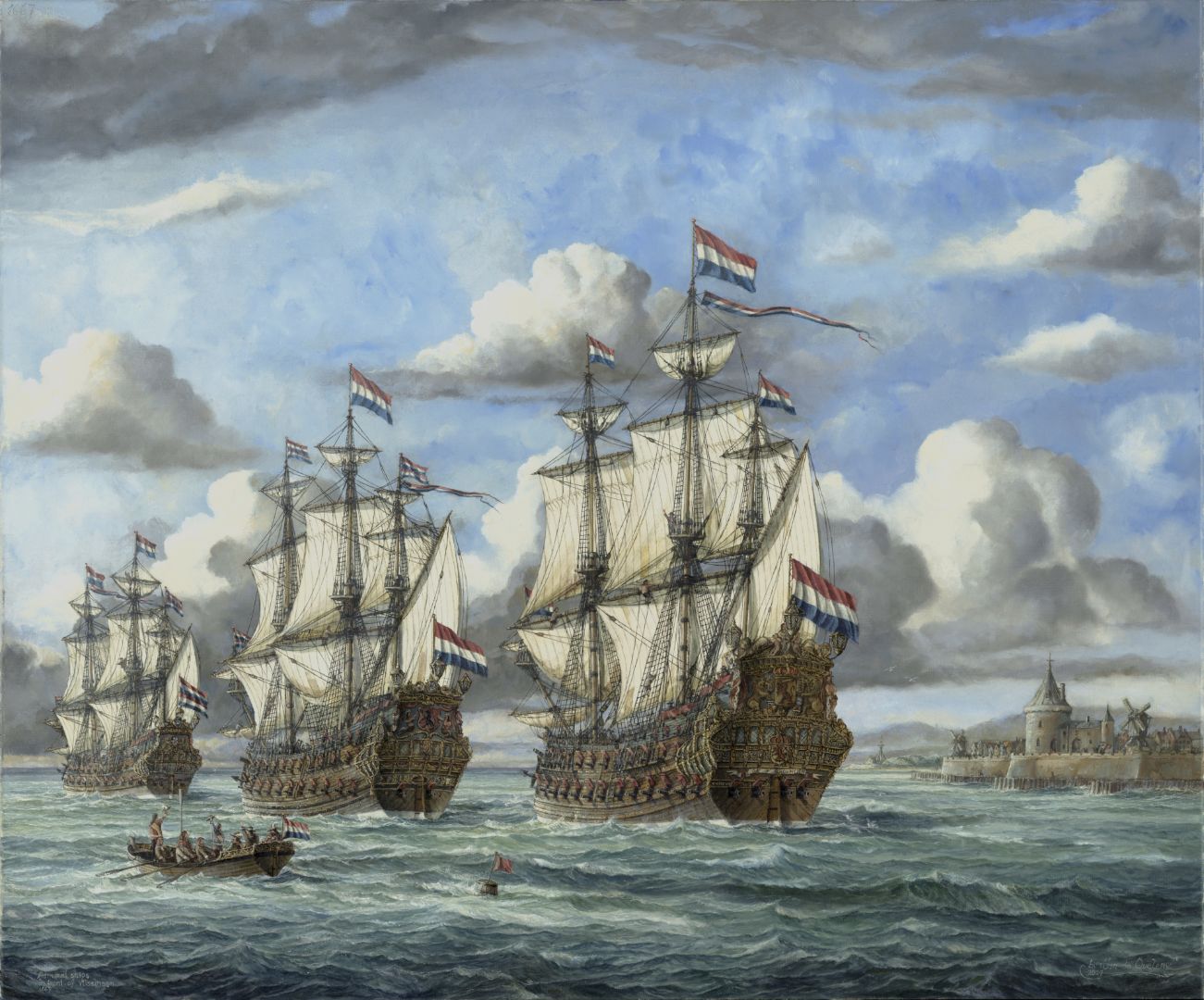 Admiral ships in front of Vlissingen